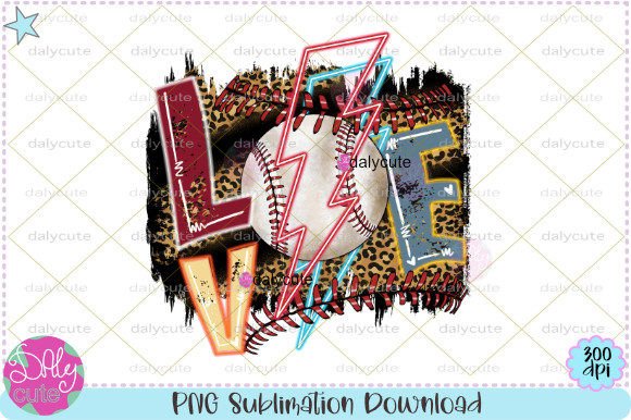 Baseball Game Day Lightning Bolt Neon: Graphics & Print Templates