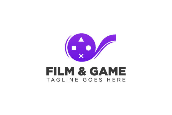 Film Game Cinema Joystick Simple Logo for Graphics & Logos