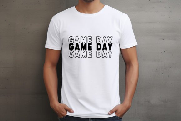 Game Day SVG, Stacked, Sports SVG: Graphics for Crafts & Branding
