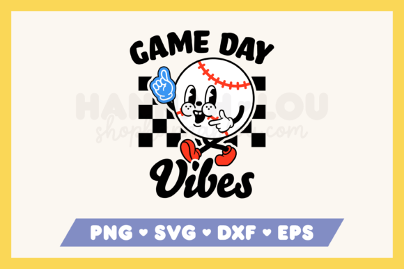 Game Day Vibes Baseball: Retro Graphics for Crafts