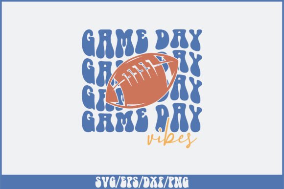 Game Day Vibes Retro SVG Design: Graphics for Crafts