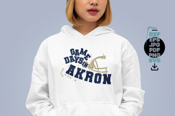 Game Days in Akron Graphics for Crafts & Digital Products