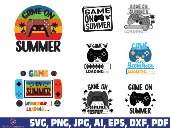 Game on Summer SVG: Graphics & Crafts for Summer Video Game
