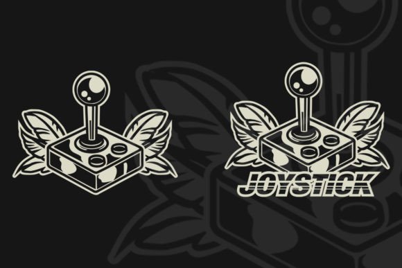 Joystick Game Vintage Logo: Graphic Design & Illustrations Review