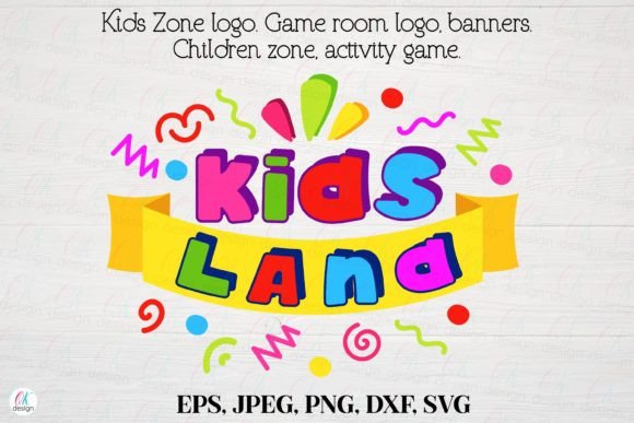 Kids Zone Logo 16: Graphics for Game Room Crafts
