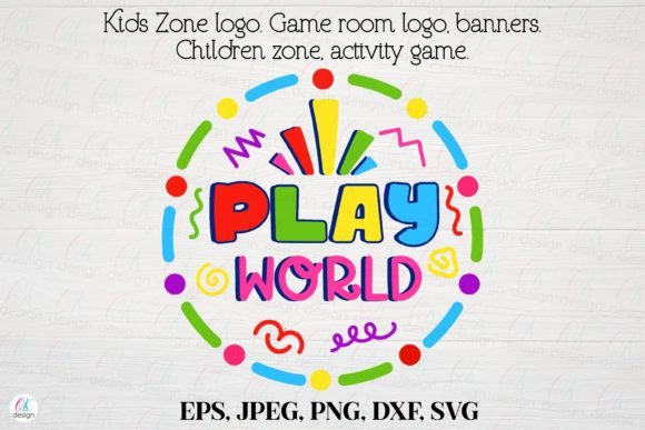 Kids Zone Logo 17: Game Room Activity Graphics & Crafts