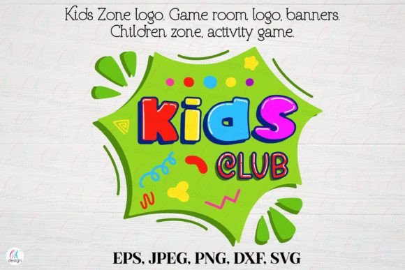 Kids Zone Logo 4. Game Room, Activity Graphics & Crafts