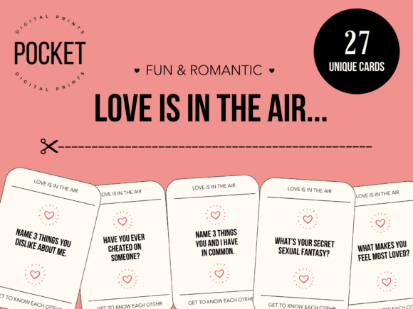 Love is in the Air Game: Graphics & Print Templates for Branding