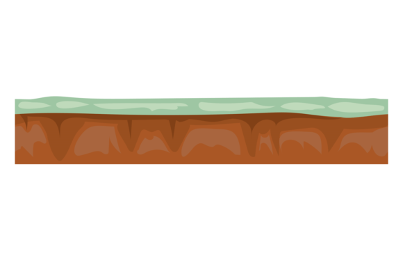 Seamless Game Ground: Cartoon Soil Graphics & Illustrations