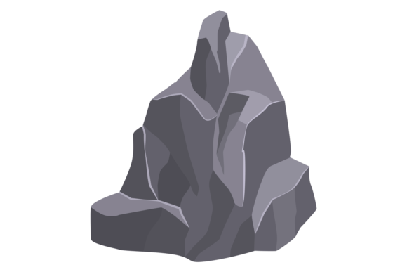 Stone Block Cartoon Game Rock Graphics Illustrations