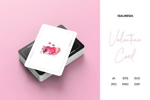Valentine Love Playing Game Card Design